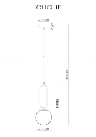 Подвесной светильник MyFar Pierre MR1160-1P (220V)