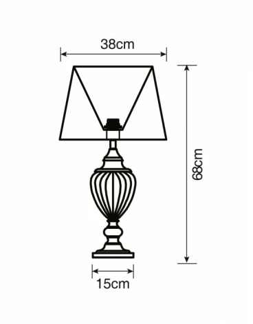 Интерьерная настольная лампа Arte Lamp Superb A3752LT-1WH