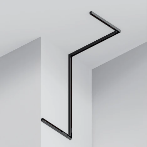 Шинопровод под гипсокартон накладной магнитный черный 2м Maytoni Busbar trunkings Exility TRXM034-412B (48V)