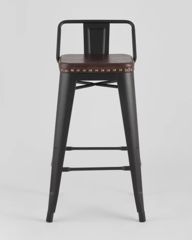 Стул полубарный Stool Group TOLIX SOFT черный матовый УТ000001292