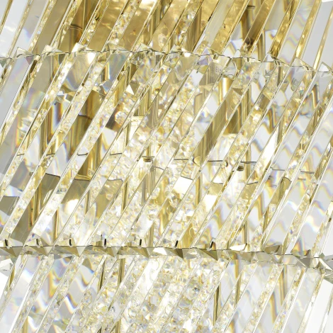 Потолочная люстра на штанге ST Luce Ritz SL6138.313.12 латунь/прозрачный E14 12*40W (220V, круглые)