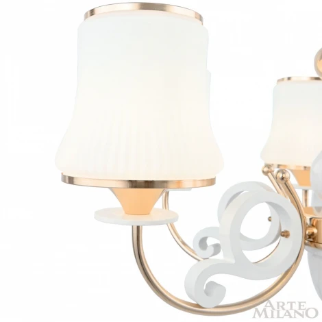 Подвесная люстра Arte Milano Florentia-1097 301097/6 Wh/Gd (220V, на цепи)