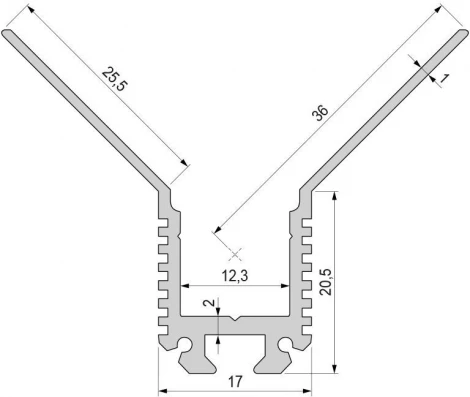 Профиль для светодиодной ленты EV-03-10 975460 Deko-Light