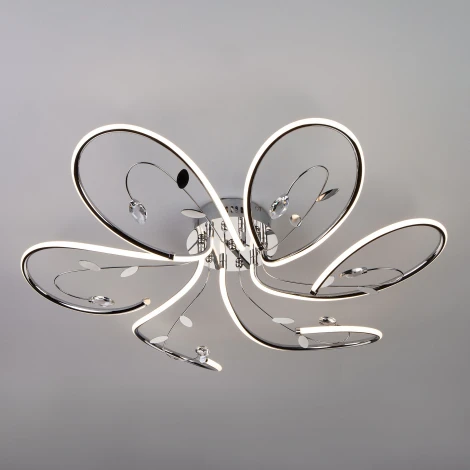 Потолочная люстра Eurosvet Venzel 90082/6 хром 90W (LED, 220V)