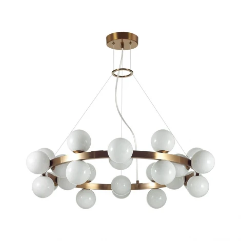 Подвесной светильник Odeon Light Magia 7109/24 белый/стекло/металл IP20 G9 24*5W 220-240V