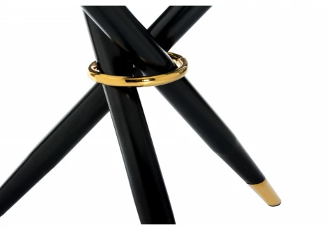 Стеклянный стол Woodville Rock white / black 11772