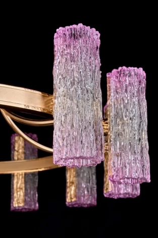 Подвесная люстра Fluorite Inverno FL1090-12P (LED, 220V, хрусталь, на цепи)