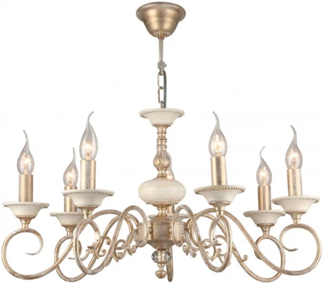 Подвесная люстра Maytoni Perla ARM337-07-R (220V, на цепи, подсвечник, свеча)