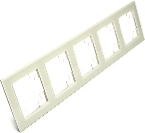 Рамка на 5 постов (дымчатый) Stekker Катрин 49039