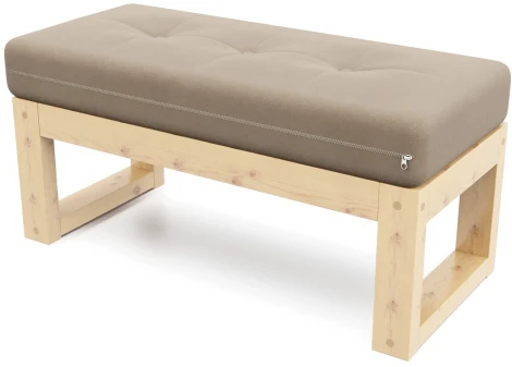 Банкетка Arsko Амбер сосна бежевый велюр