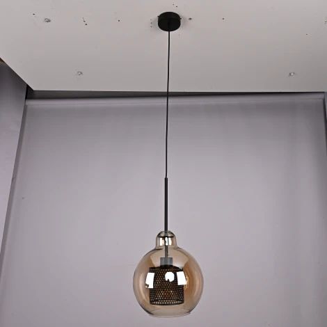 Подвесной светильник Catch Amber Pear S D25 By ImperiumLoft Catch-Amber01 (220V, на проводе, шар)