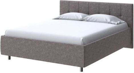 PROxSON Кровать Diamo без основания (Ткань: Велюр Gratta 7 Жареный миндаль) 180x200