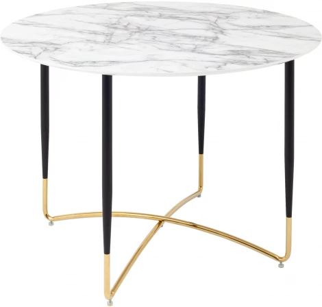 Стол обеденный Stool Group Даймакс 110*110 белый мрамор УТ000036109