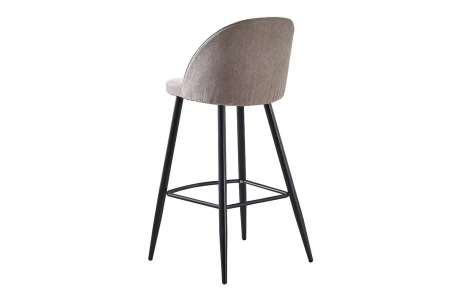 Стул барный 373B темно бежевый TD3052-10/черный