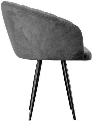 Стул DikLine 442 поворотный, M14 серый, ножки черные арт.00-00073887