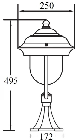 Наземный фонарь MADRID 84304 Bl Oasis Light