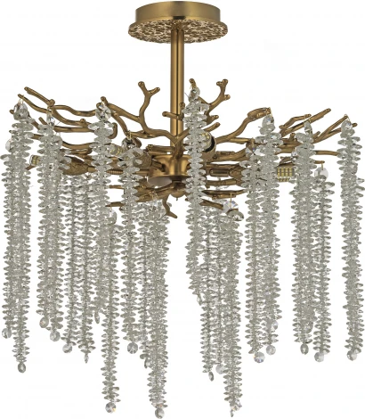 Потолочная люстра на штанге Dio D`arte Tavenna Antigue Tavenna H 1.3.46.100 A (220V, хрусталь)