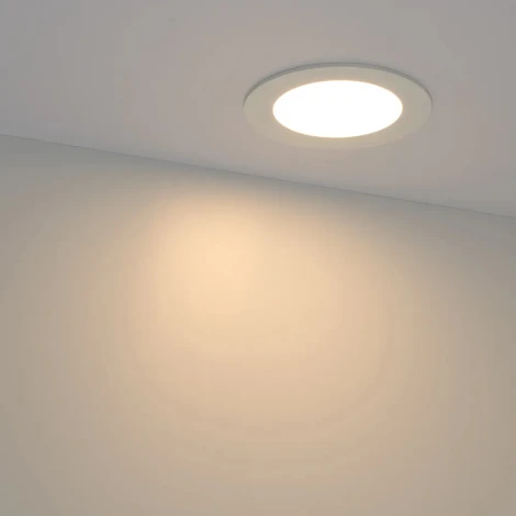 Светильник встраиваемый MS-EDGE-R120-6W Warm3000 (WH, 115 deg, 230V) (Arlight, IP44 Металл) 049176