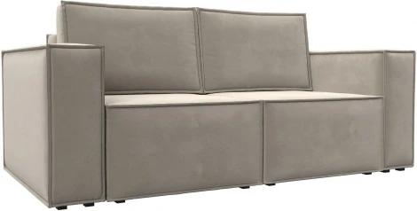 Диван прямой Куба мини (Бежевый/Микровельвет) Лига Диванов арт.121877