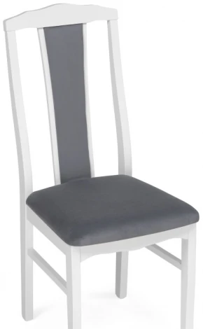 Деревянный стул Woodville Гроджин серый / белый 528932