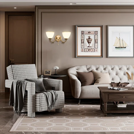 Бра с выключателем Arte Milano AM342837 342837/2W AB (220V)