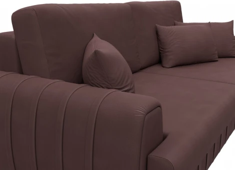 Диван прямой Лига-057 НПБ Лига Диванов (Замша) арт.129225