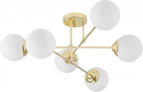 Потолочная люстра на штанге Lampit Fino TC 2003-6 GD (шарики)
