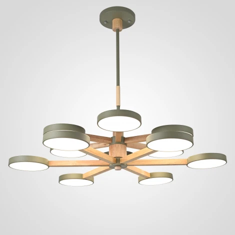 Потолочная люстра Wi-Fi на штанге Turna Dbl L12 Hacks By ImperiumLoft Turna-Dbl01 (LED, 220V, голосовое управление, умный дом - Алиса)