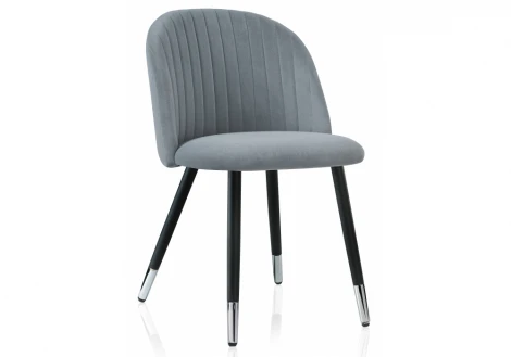 Стул Woodville на металлокаркасе Gabi gray / black 15115