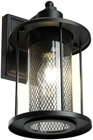 Настенный уличный светильник Feron Борда 48388 PL721 60W E27 черный Бордо (220V, круглые, IP44)