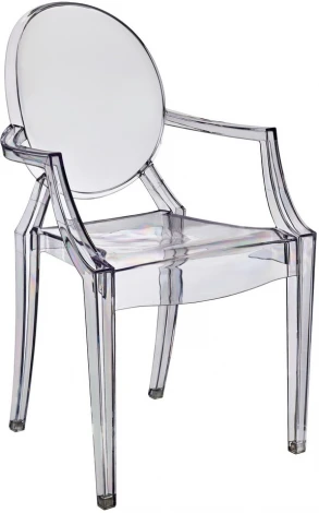 Комплект из 2-х стульев Bradexhome Louis Ghost прозрачный