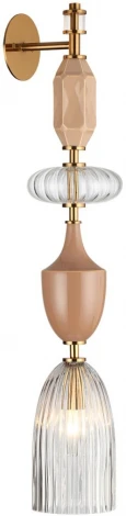 Бра Odeon Light Terra 5414/1W античная бронза/терракот/беж/стекло/керамика E14 1*40W (220V)