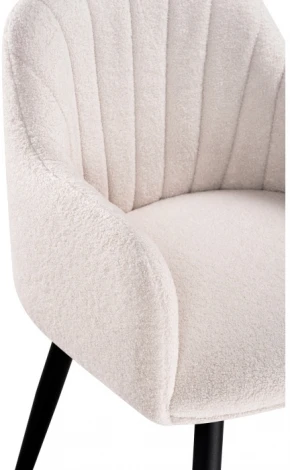 Стул Woodville на металлокаркасе Халли lamb 19 / черный 552085