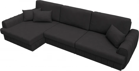 Диван угловой Лига-057 НПБ Лонг угол левый Лига Диванов (Замша) арт.129313L