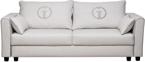 Диван Marco трехмест. раскл., св.серый Koza2601-ECRU+Nev21 225*102*92см Garda Decor арт.MARCO-Koza2601-ECRU+Nev21