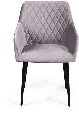 Стул с подлокотниками Robert, бархат светло-серый 26 Top Concept ROBERT 75057