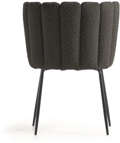 Обеденный стул La Forma (ex Julia Grup) Aniela (Черный/ Пена,Металл,Фанера)