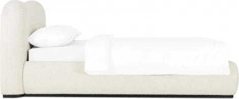 Кровать Patti с подъемным механизмом ОГОГО (арт.831397), (Ткань,Букле/Белый)