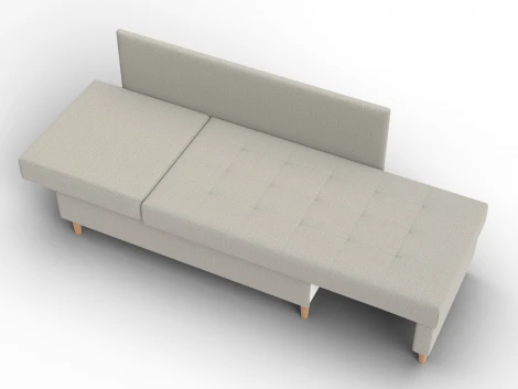 Кушетка Лига-098 (ДВП,ДСП,ЛДСП,Брус,Фанера/Дерево/Рогожка/Бежевый) Лига Диванов 132575
