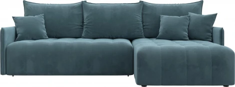 Диван угловой Лига-054 НПБ угол универсальный Лига Диванов (Велюр) арт.129028