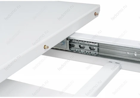 Стол на тумбе Woodville Санса 140 белая шагрень / грей 462118