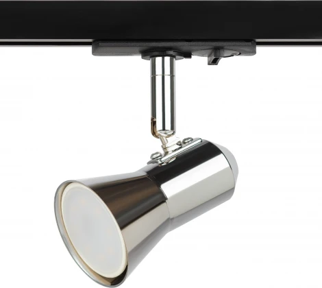 Трековый светильник однофазный ЭРА TR37-GU10 CH (220V)