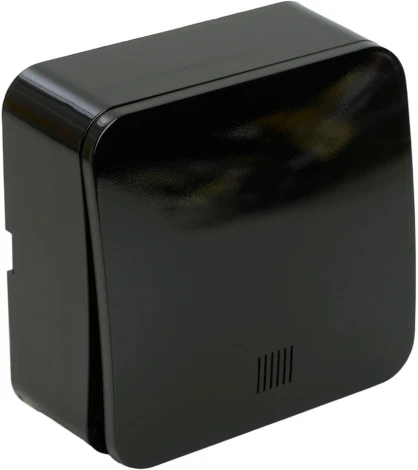 Выключатель одноклавишный с подсветкой (черный) Stekker София 49292