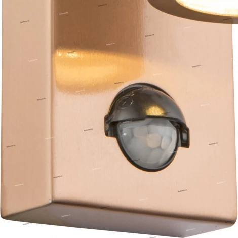 Светильник настенный уличный светодиодный с датчиком движения Globo Perry, 2 лампы, медь с серым и прозрачным