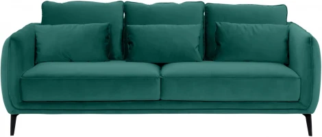 Диван Amsterdam трехместный ОГОГО (арт.664754), (Ткань/Изумрудный)