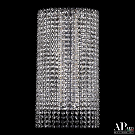 Бра светодиодное APL LED Sicilia SH500.B5.25-45.A.Ni.4000 (220V, хрусталь)