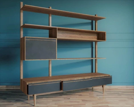 Стеллаж Bruni с ящиками