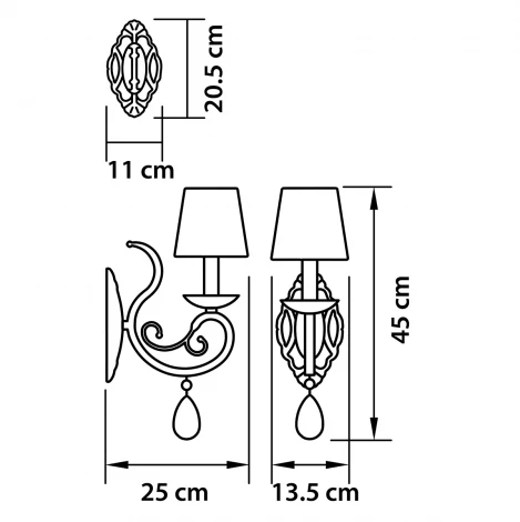 Бра Osgona Ricerco 693614 (220V, подвески)