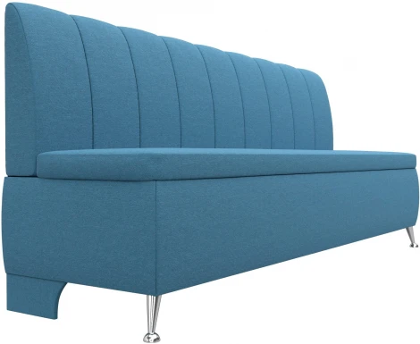 Диван кухонный прямой Кантри (Голубой/Рогожка) Лига Диванов арт.123829