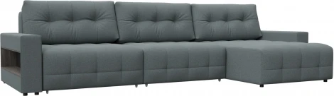 Диван угловой с полками Лига-053 НПБ Лонг Лига Диванов (Рогожка) арт.128955